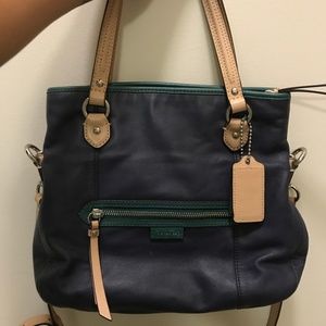 Coach Blue Bag with long shoulder strap
